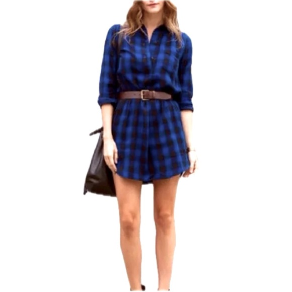 MADEWELL Jane Latitude Shirtdress Buffalo Check Size S - Picture 5 of 9